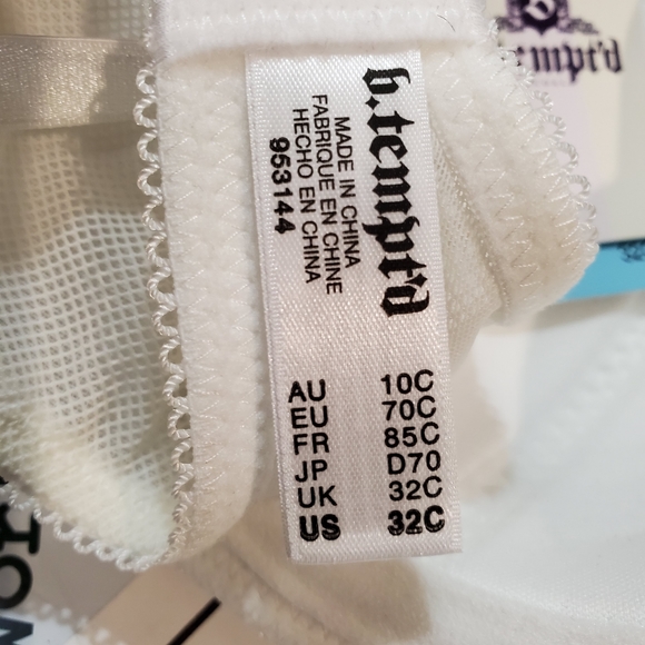 B.tempt'd 953144 Ciao Bella Balconette Bra Bridal White 32C - Picture 7 of 7